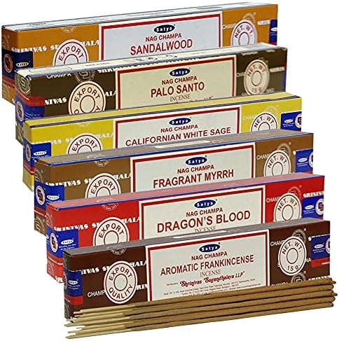 Satya Incense Sticks Variety Pack 10 with Holder