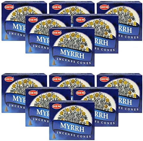 Trumiri Myrrh Incense Cones and Cone Burner Set