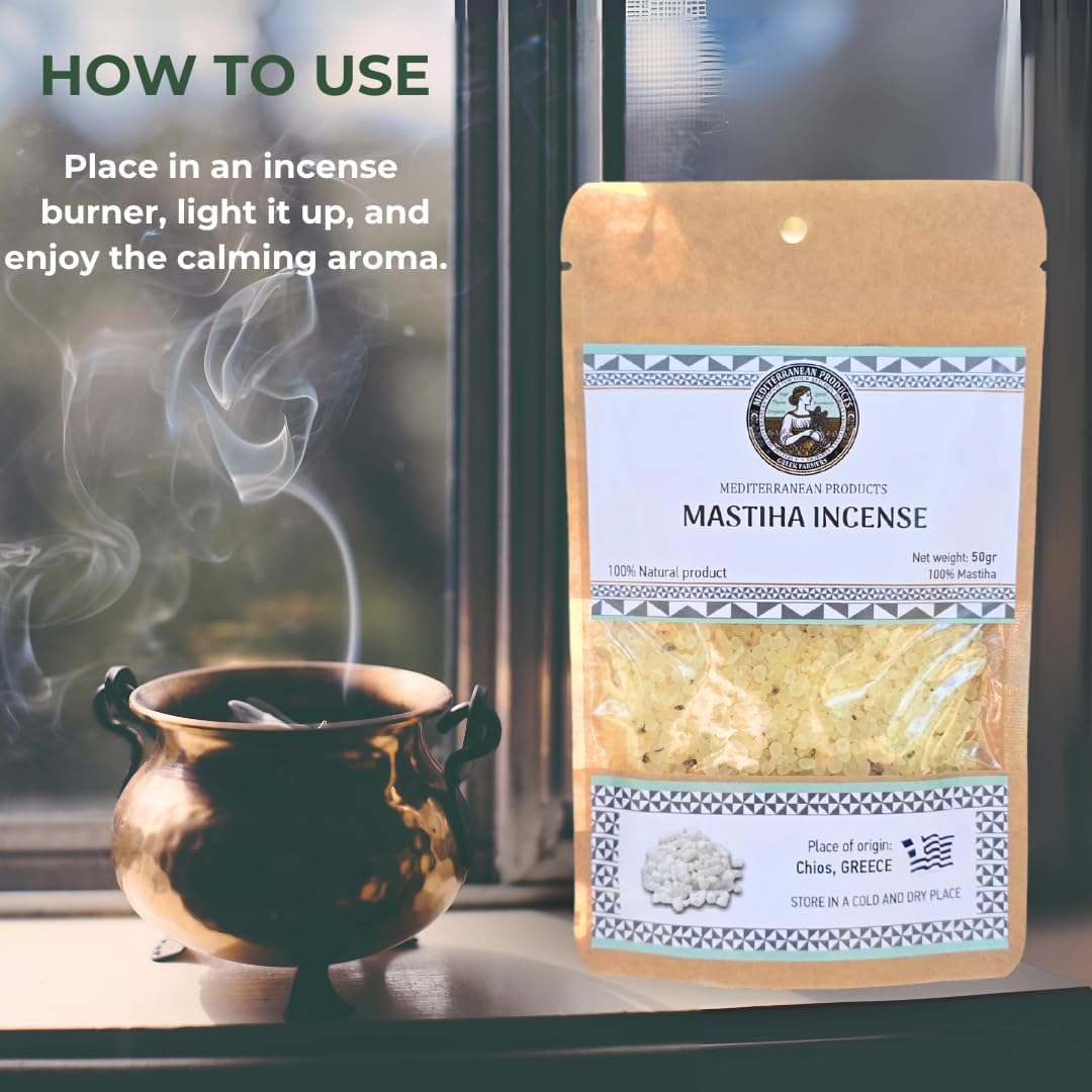 Mastihia Incense Resin Tears - Pure for Aromatherapy and Meditation