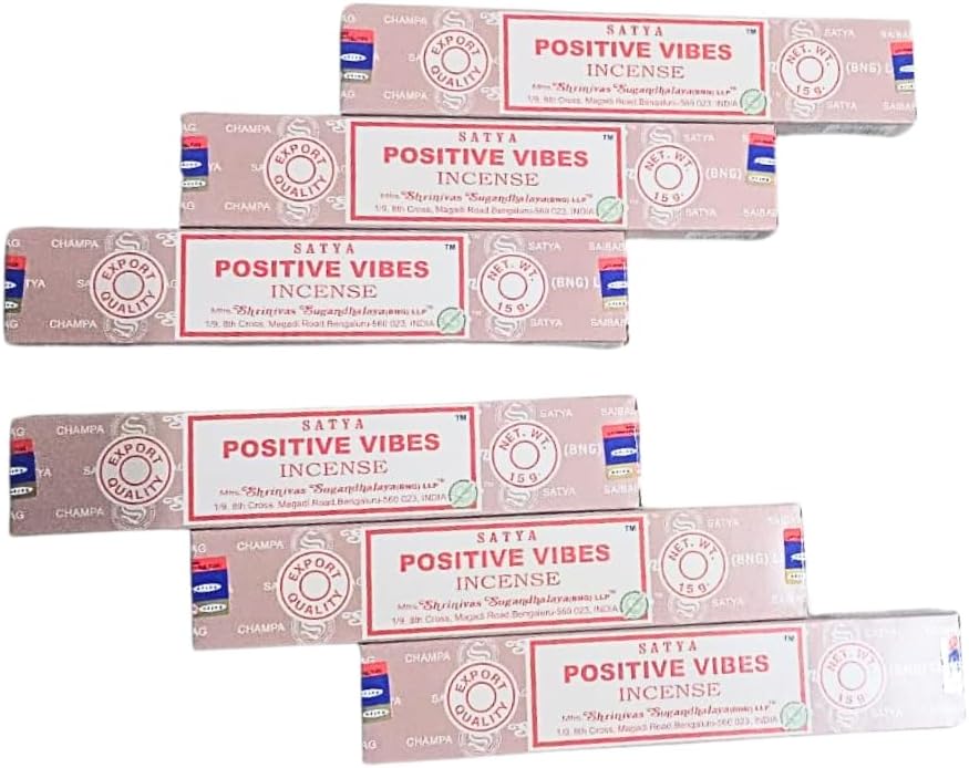 ANKCIENSE Incense Stick Holder with 6 Packs of Positive Vibes Incense
