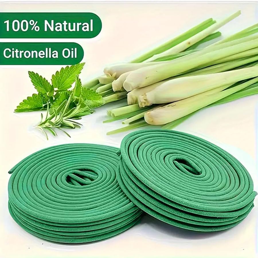 Citronella Incense Coils - 2mm Thick 48 Pieces