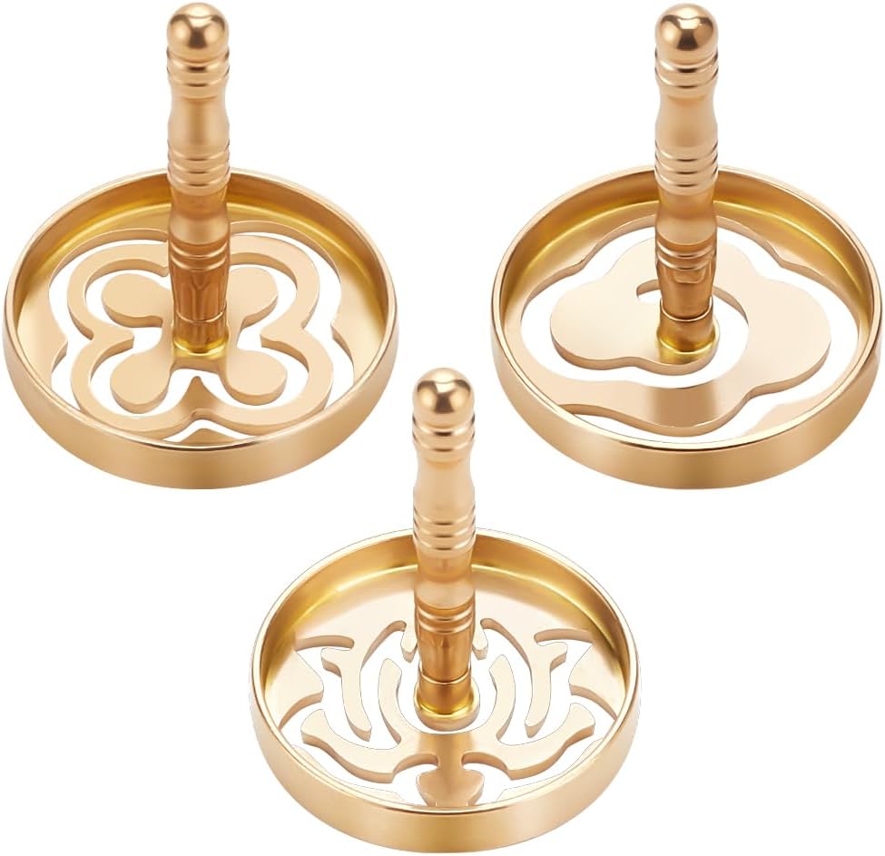 WEBEEDY 3 Pcs Brass Incense Pressing Tools
