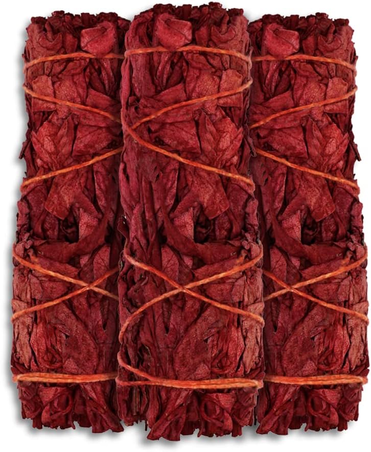 ESPOIR AMOUR Dragons Blood Sage Smudge Sticks - 3 for Protection Healing and Ritual