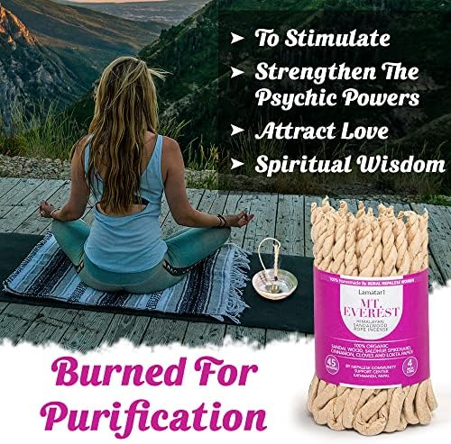 Handmade Himalayan Sandalwood Organic Tibetan Rope Incense from Nepal