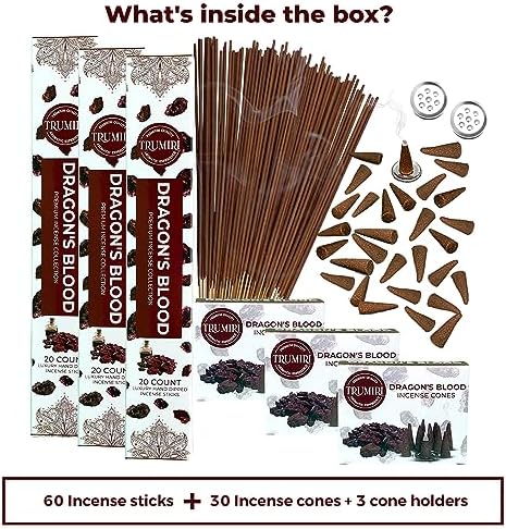 Dragons Blood Incense Sticks and Cones Combo Pack