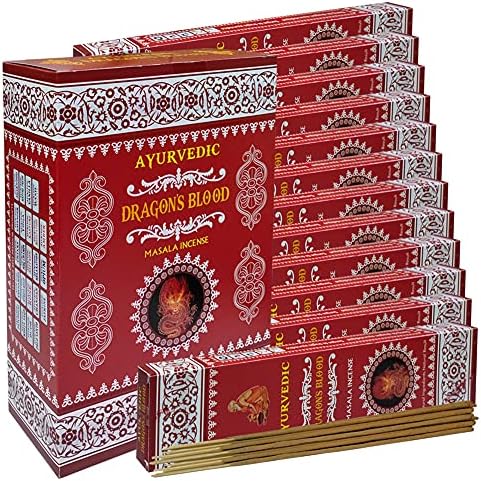 TRUMIRI Dragons Blood Incense Sticks and Holder Bundle
