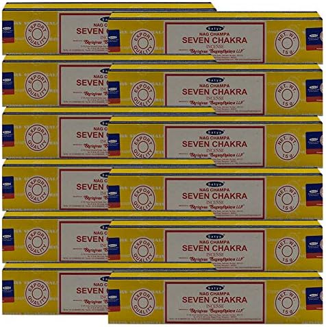 Seven Chakra Incense Sticks and Holder Set