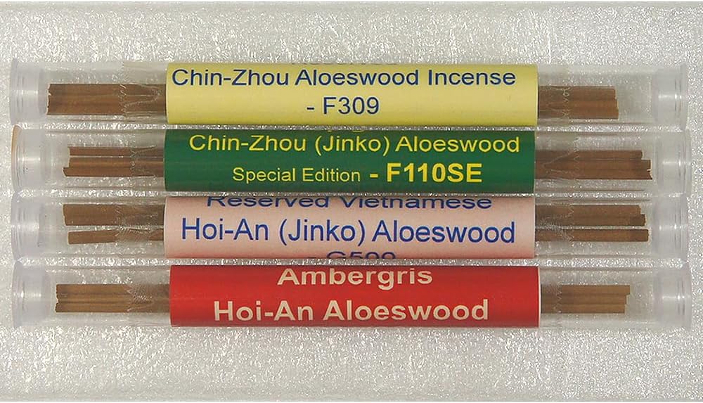 Aloeswood Incense Sample Pack 4 Sticks 3 Inch