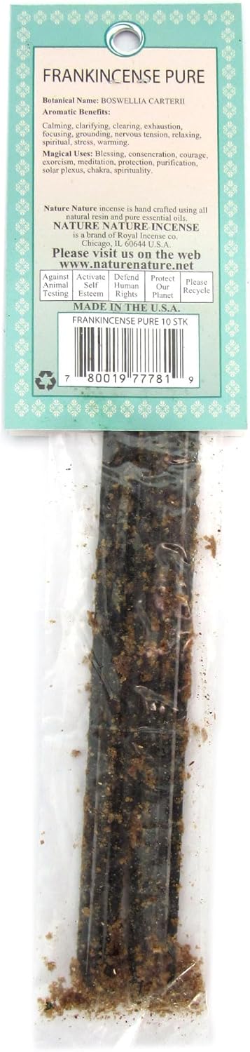 Pure Frankincense Incense - 10 Sticks
