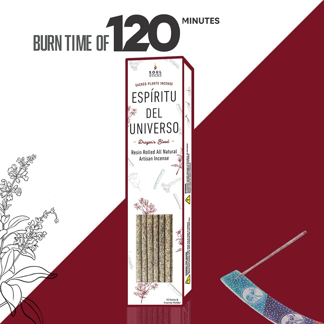 Soul Sticks Dragons Blood Incense Sticks 10pcs Non-Toxic