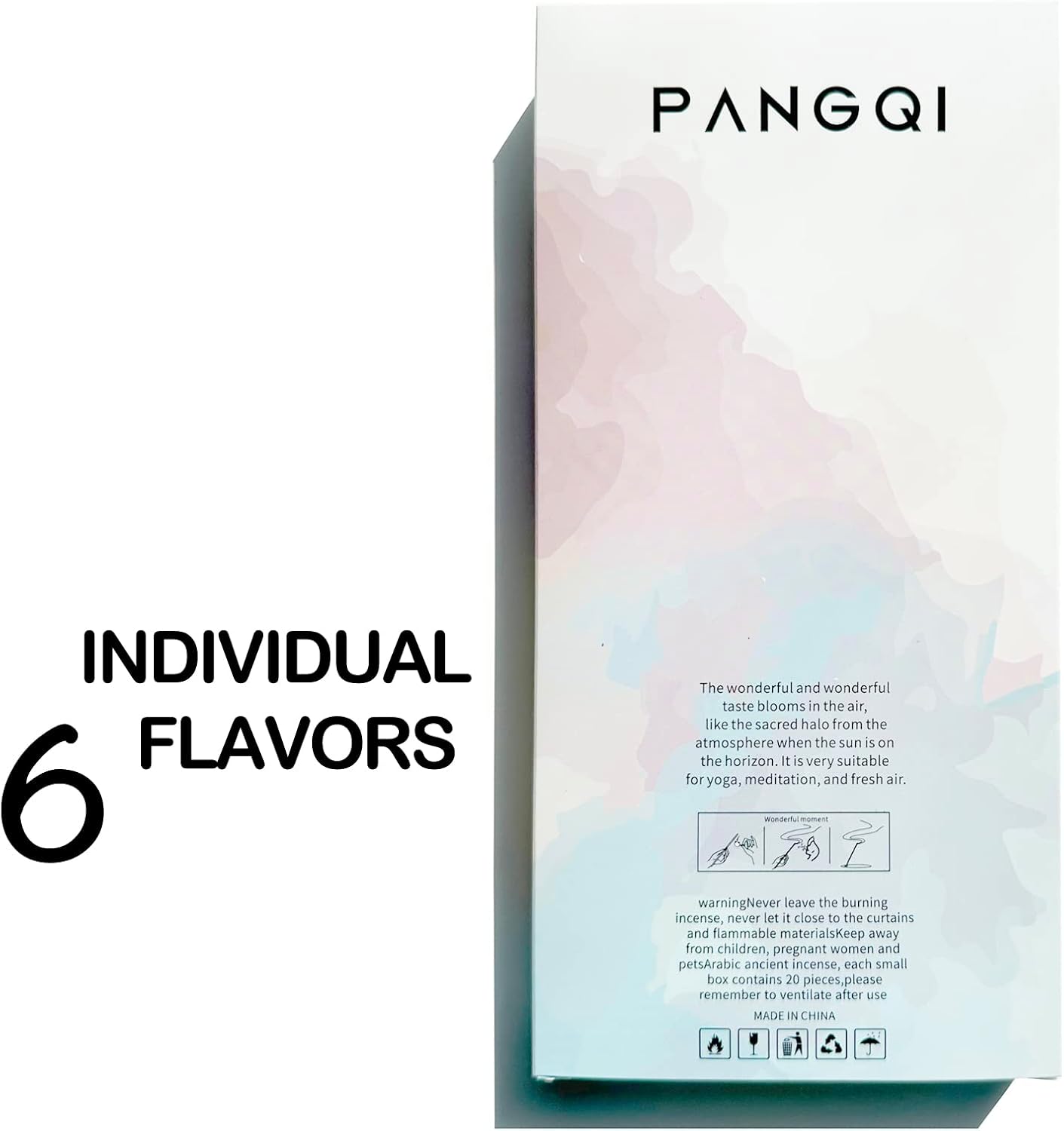 PANGQI India Handmade Incense Sticks Set of 120