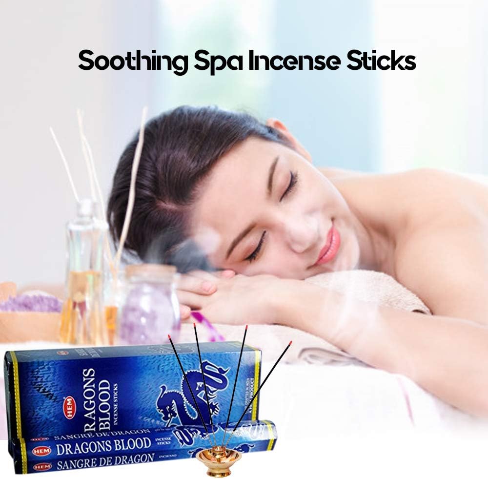 Asah 120 Incense Sticks Bulk Pack - 6 Boxes Dragons Blood Blue