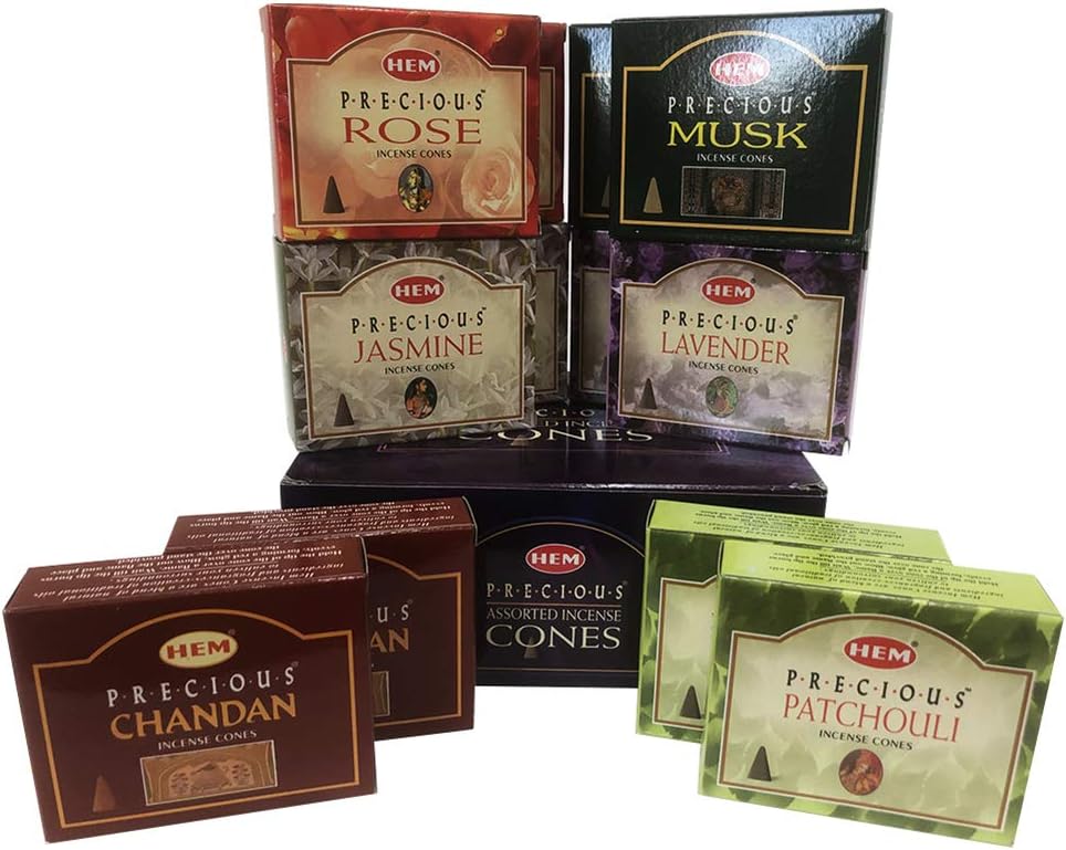Hem Incense Cones Variety Pack with Burner