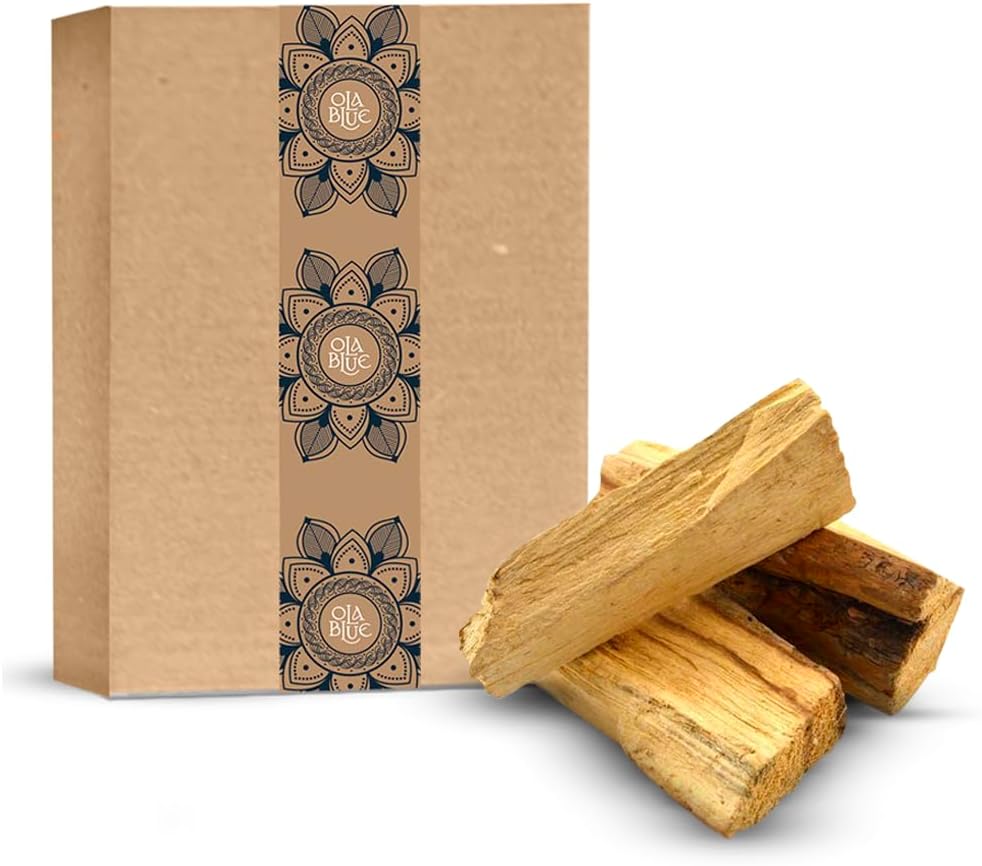 OLA BLUE Palo Santo Smudging Chunks 1 Pound Natural Incense