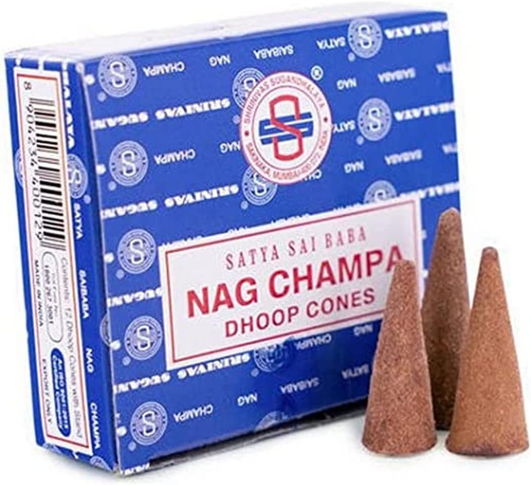 Satya Sai Baba Nag Champa Dhoop Cones 6 Pack