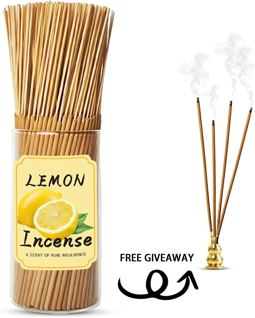 Lemon Bukhoor Incense Sticks 230 Pack - Perfect Gift For Relaxation And Meditation