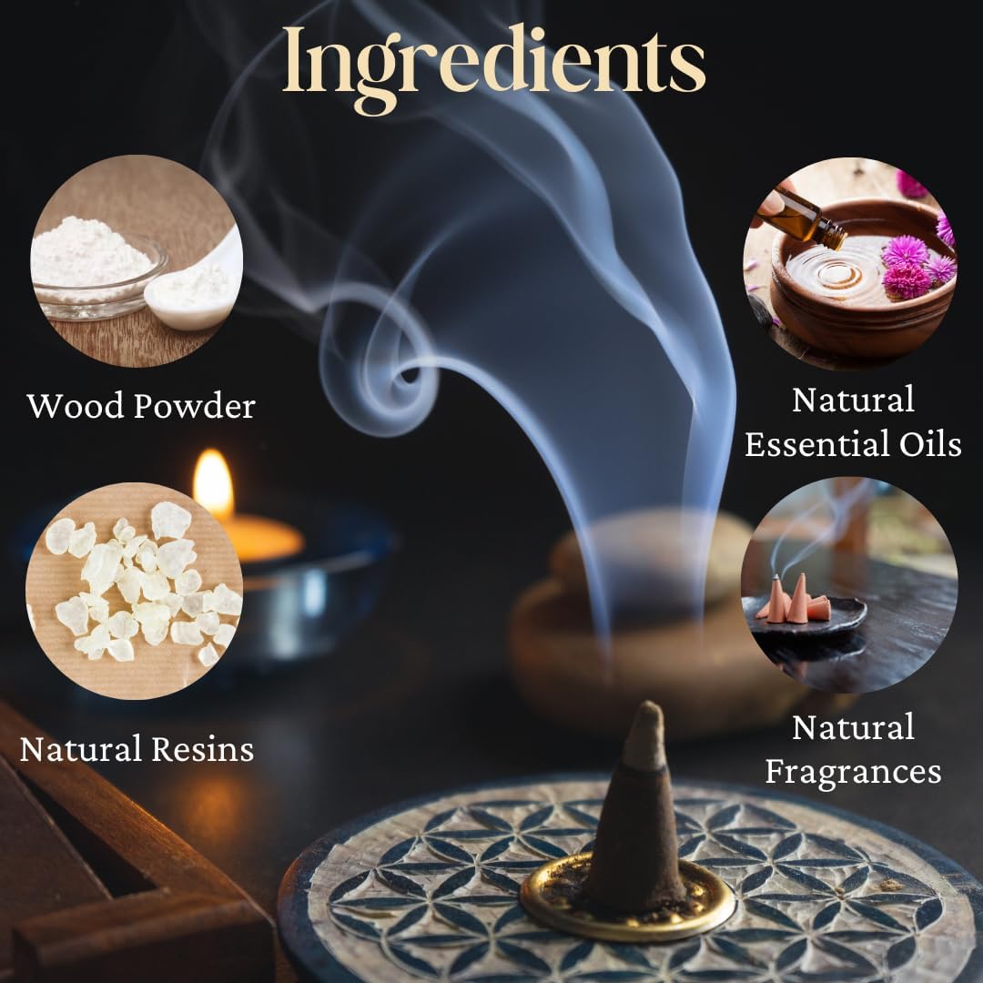 Bless International Patchouli Natural Incense Cones 10 Count