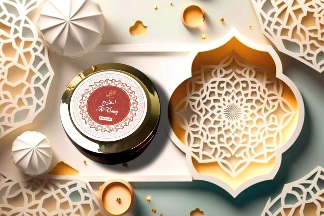 Maqbool Al Khaleej Bakhoor Incense 50g Luxury Jar