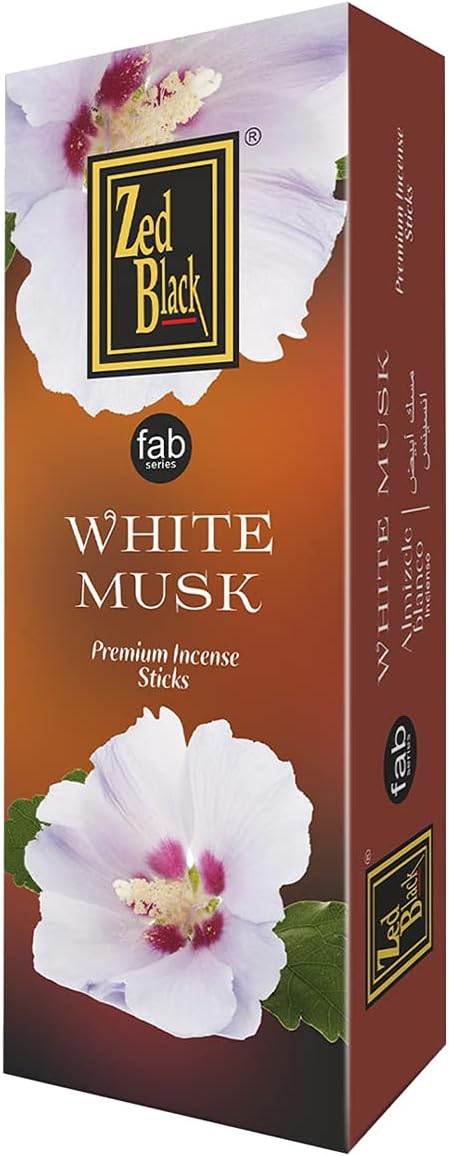 Zed Black White Musk Incense Sticks 120 Pieces