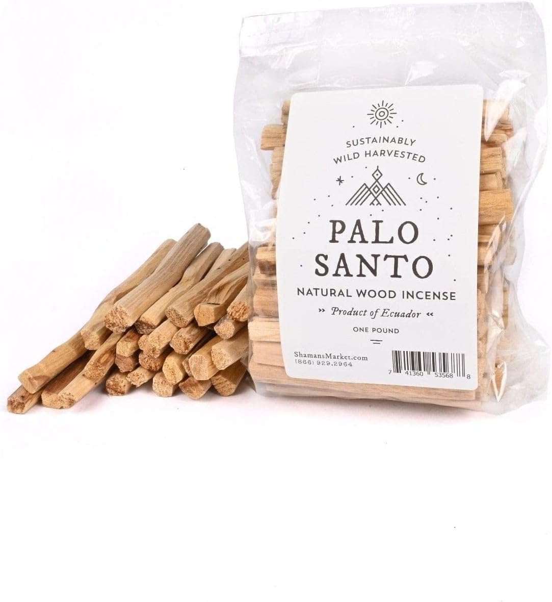 Shamans Market Palo Santo Incense Sticks - 1 lb Ecuadorian