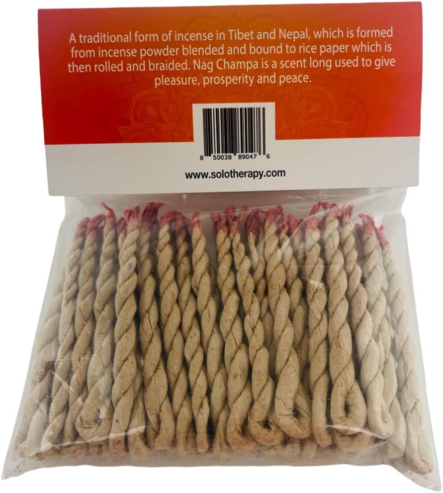 Solo Therapy Nag Champa Rope Incense 45 Pieces
