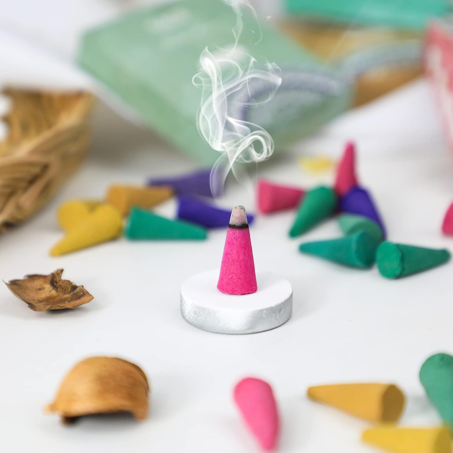Strn Assorted Incense Cones Gift Set with Holders
