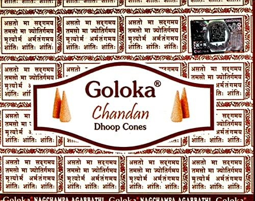 Goloka Chandan Incense Cones Set of 12