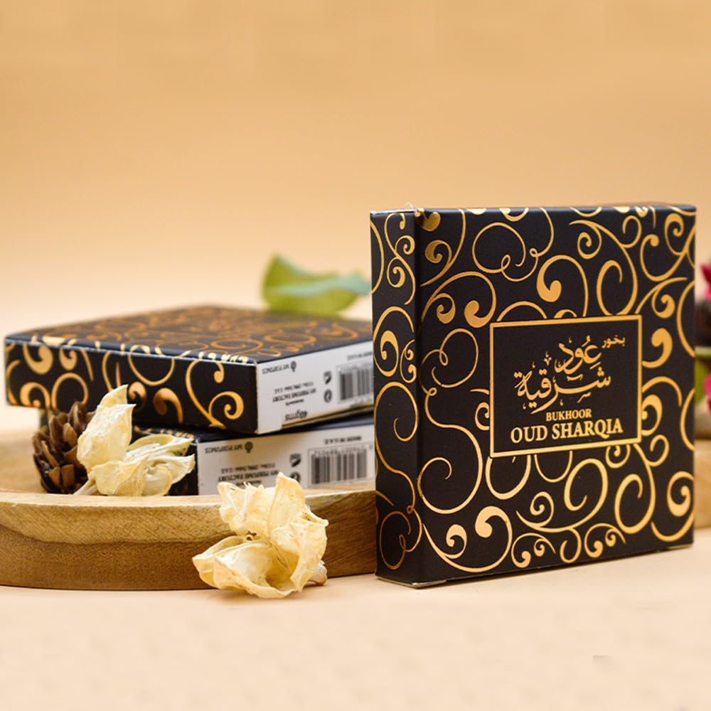 Bakhoor Oud Sharqia Incense Bricks - 40g Pack of 03