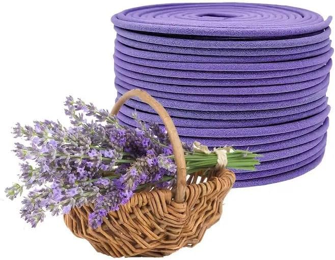 Lavender Scented Incense Coils 40 Pack for Indoor Outdoor Use