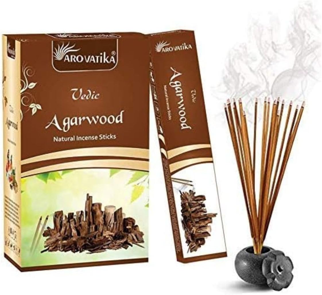 ARO VATIKA Vedic Agarwood Incense Sticks 144 in Pack of 12