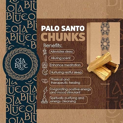 OLA BLUE Palo Santo Smudging Chunks 1 Pound Natural Incense