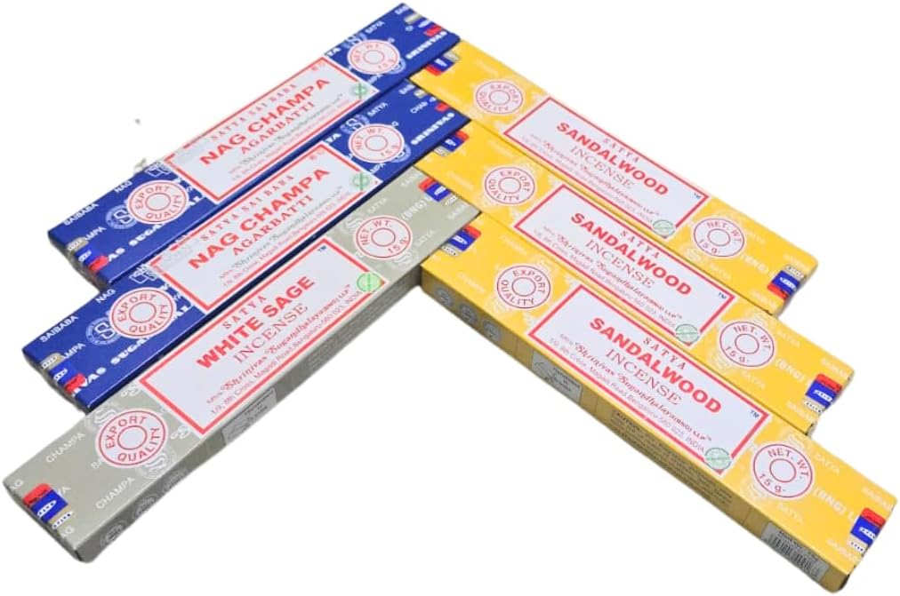 ANKCIENSE Incense Holder with 3 Fragrances 90 Sticks Set
