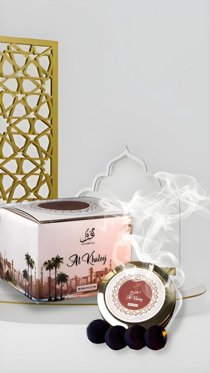 Maqbool Al Khaleej Bakhoor Incense 50g Luxury Jar