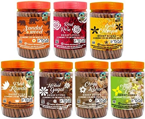 Parag Fragrances Musk Amber Premium Dhoop Sticks 100gm Monthly Pack