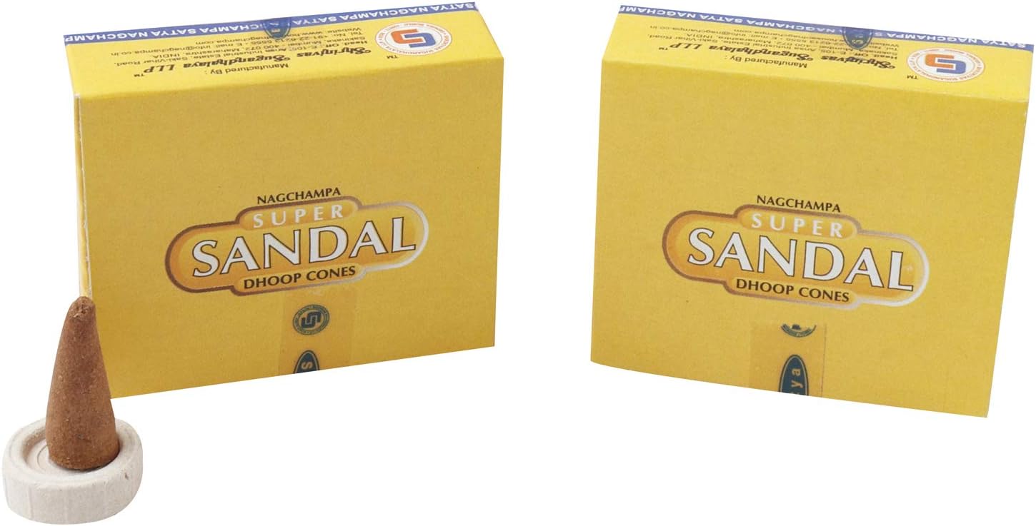 Satya Sandal Dhoop Cones 12 Packs