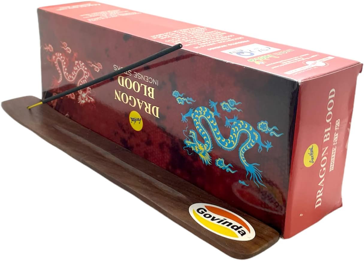 Dragon Blood Incense Sticks and Holder Bundle