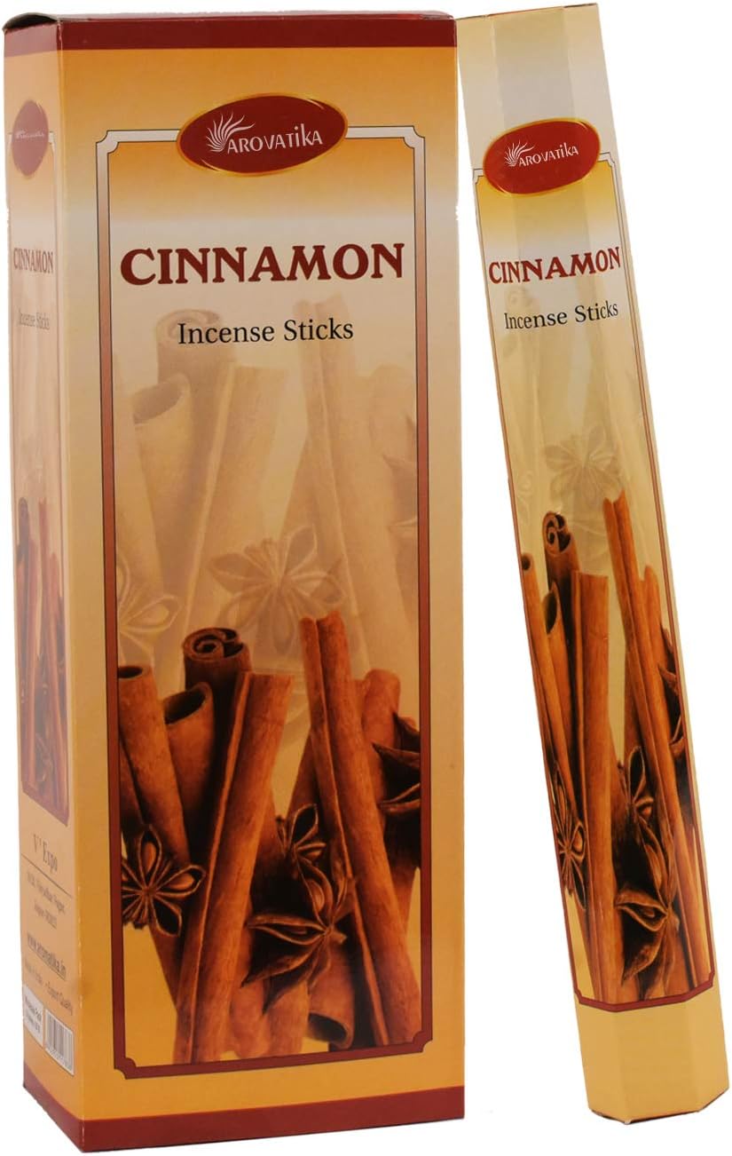 ARO VATIKA Cinnamon Hexa Incense Sticks Pack of 6