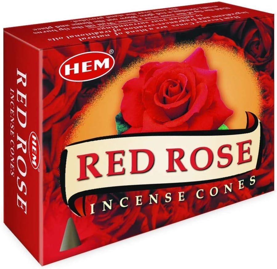 HEM Red Rose Incense Case of 12 Boxes