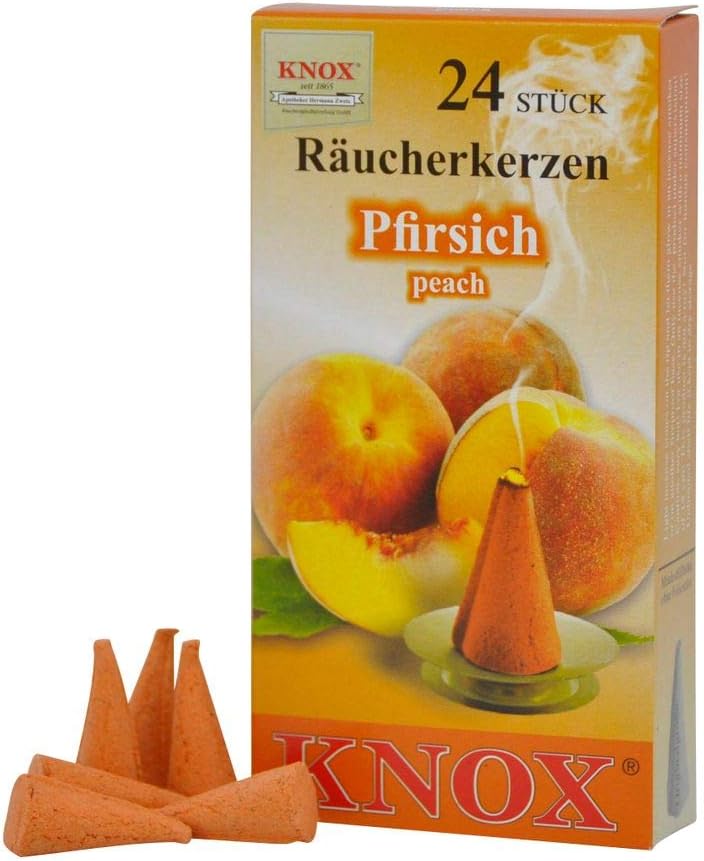 Knox Apotheker Hermann Zwetz 24 Medium Peach Incense Cones 1