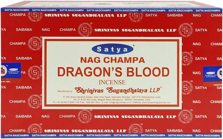 Dragons Blood Incense Sticks and Holder Bundle