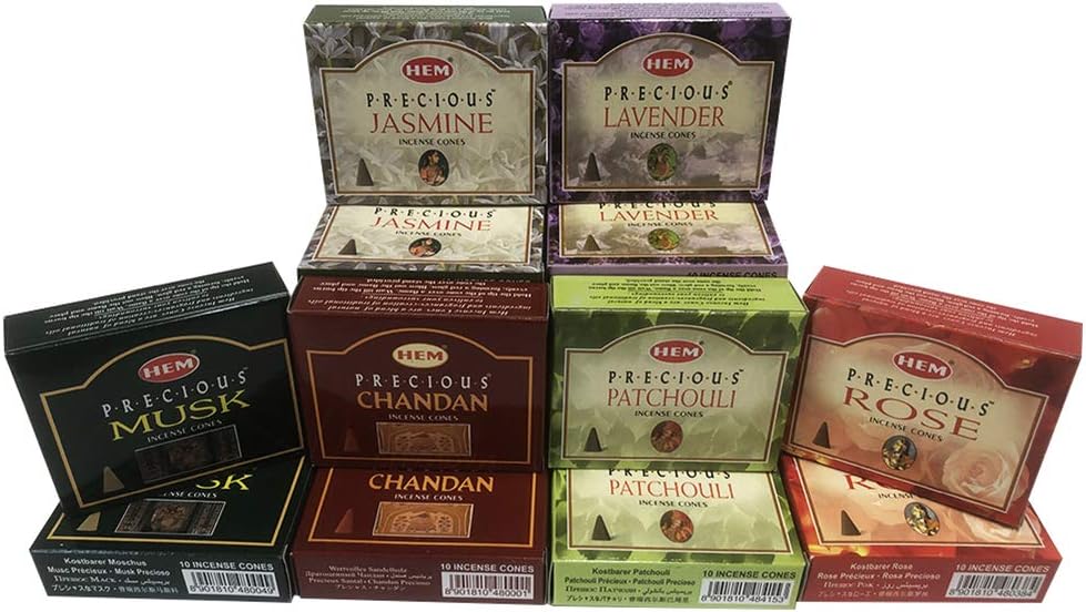 Hem Incense Cones Variety Pack with Burner
