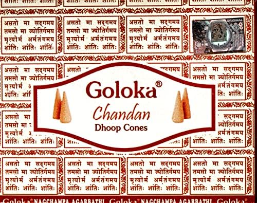 Goloka Chandan Incense Cones Set of 12