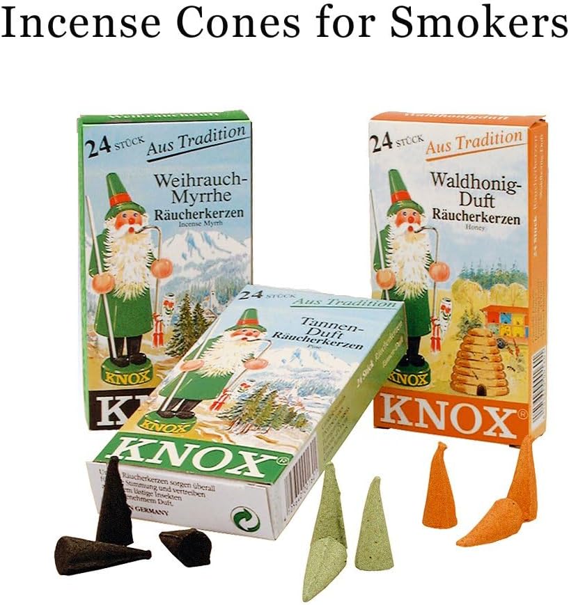 Knox Coffee Scented Incense Cones Pack of 24 Made in Germany