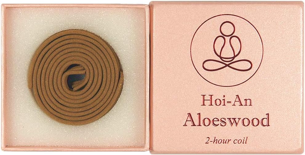Vietnamese Hoi-An Aloeswood Incense - 12 Pieces 2-Hour Coil