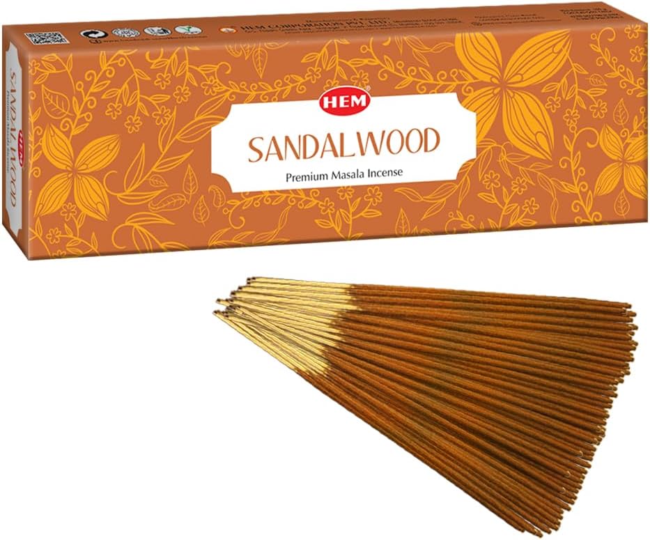HEM Sandalwood Incense Sticks 100g - Premium Aromatic
