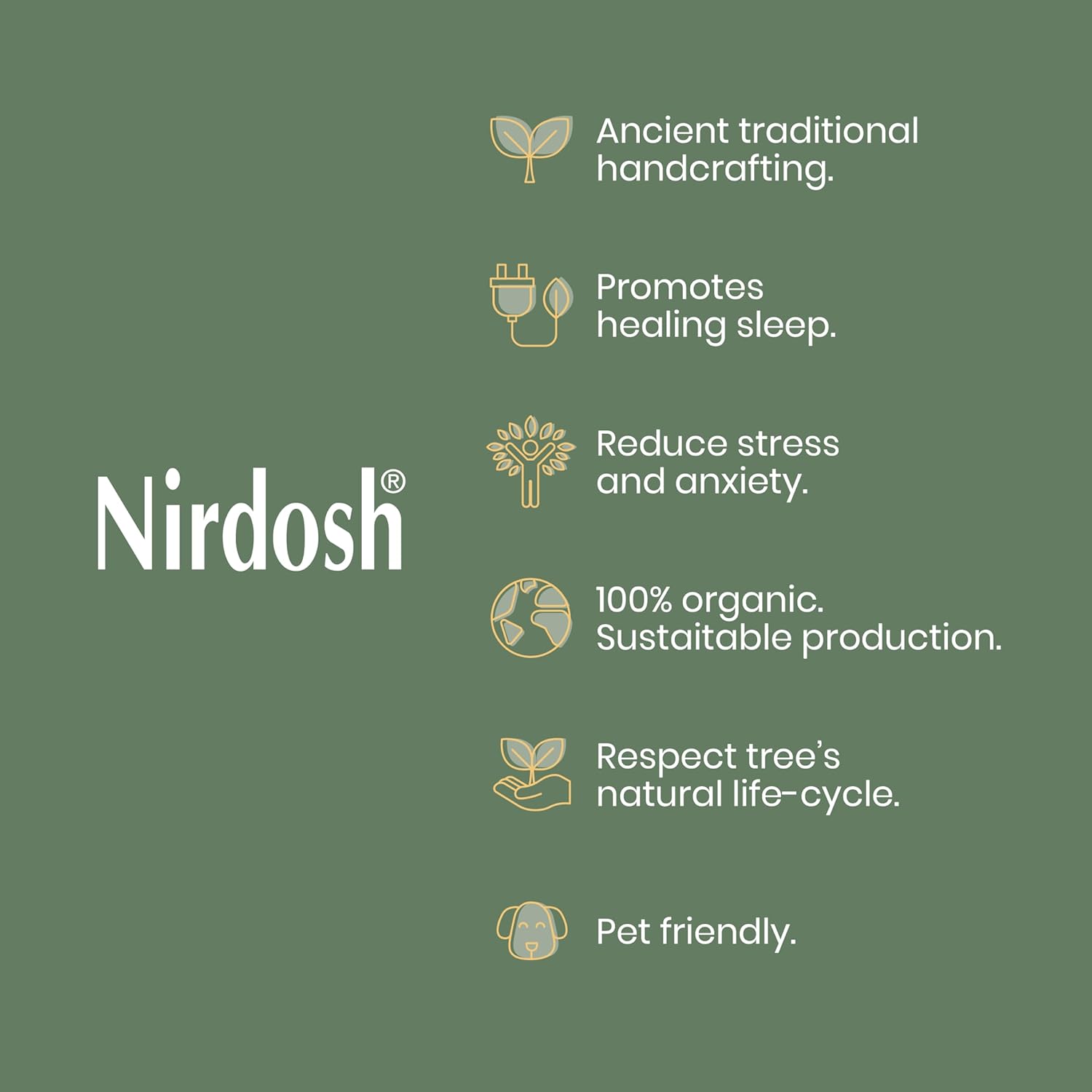 NIRDOSH 100 Natural Palo Santo Incense Sticks