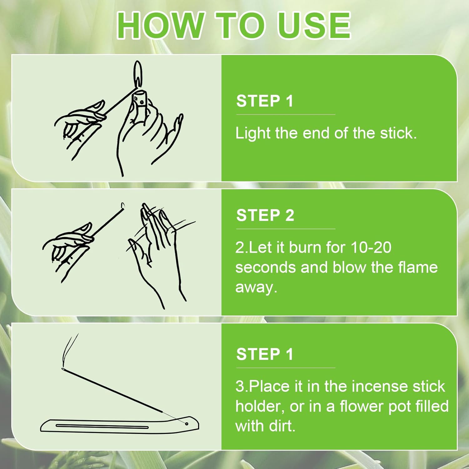 240 Pcs Citronella Incense Sticks Outdoor Protection