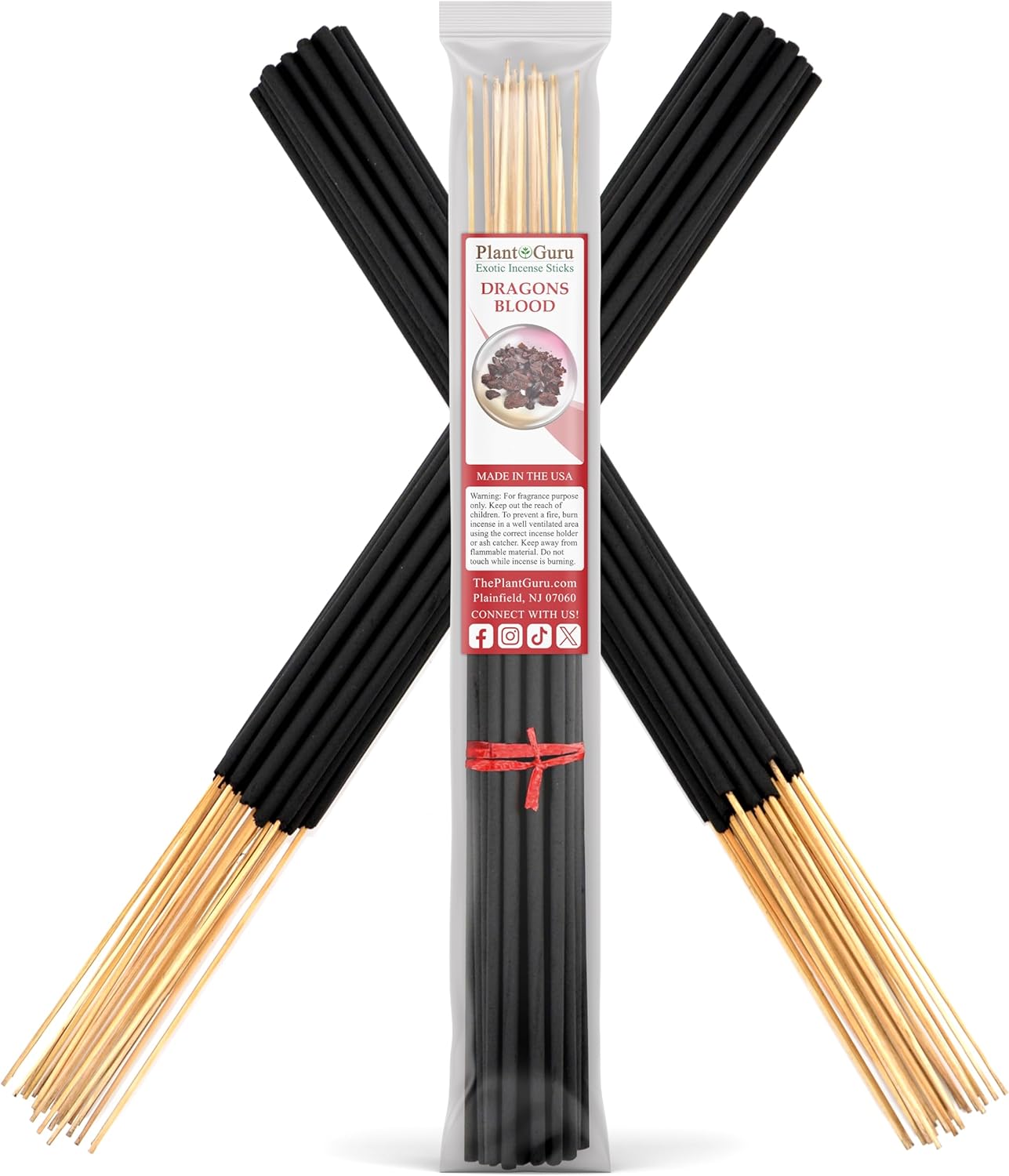 PlantGuru Dragons Blood Incense Sticks Jumbo 19 Inch