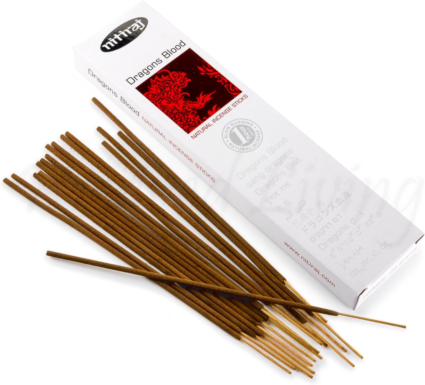Nitiraj Premium Dragons Blood Natural Incense Sticks 25 Grams