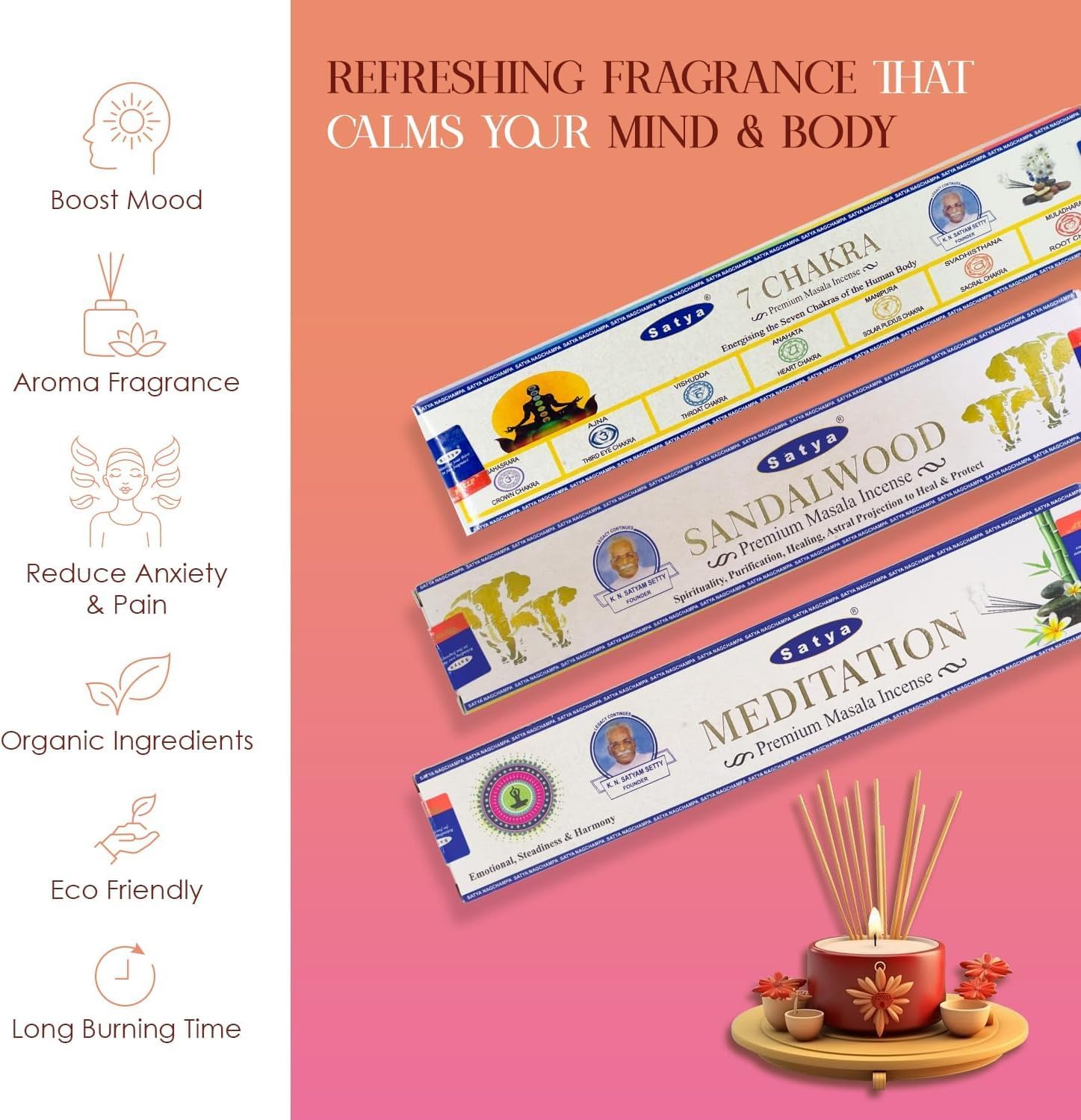 Natures Own Incense Sticks 12 Boxes Variety Pack